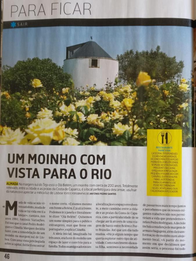 مبيت وإفطار كاباريكا Ola Belem! Cozy Windmill, Stunning Views To Lisboa المظهر الخارجي الصورة